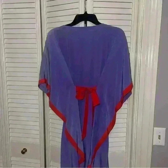 Megan Park England Silk Dress Womens Size 2 Intricate Beading Detail - Picture 4 of 5